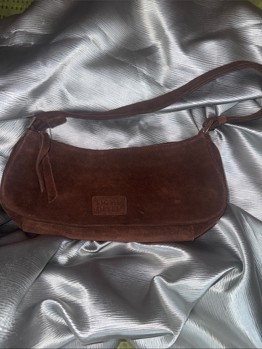Sigrid Olsen Dark Brown Suede Shoulder Bag never used no tag